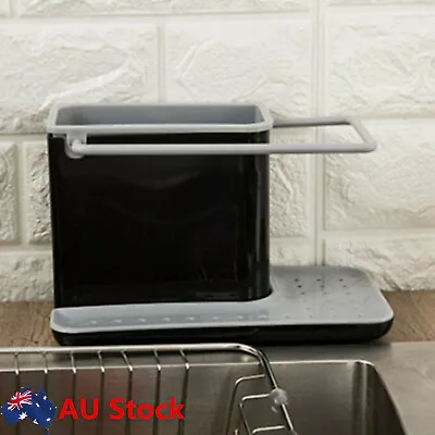 $16.12 • Buy Caddy Storage Rack Organizer Kitchen Sink Tidy Utensils Sponge Holders DrainerAU