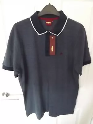 Men's Genuine Merc Polo Shirt - Mod - Blue - UK Large - Brand New With Tags • £29.99