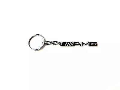 Gloss Sliver Classic Mercedes Benz AMG Car Key Ring Chain Gift Keyring • $9.95