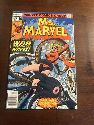 ~MS. MARVEL #16~ (1978) ~1st MYSTIQUE Cameo~ ~SCARLET WITCH~ ~TIGER SHARK~ • $70