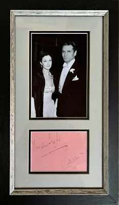 Vivien Leigh And Laurence Olivier Autographs Framed • £385