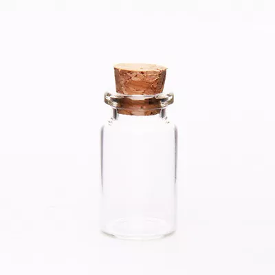 1/5/10pcs 7ml Cork Stopper Glass Vial Jars Containers Bottle Drift Bottle DIY • $0.99