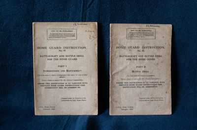 £13.50 • Buy X2 Original Ww2 1942 War Office Instruction  For The Home Guard No51 / Part 1+2.