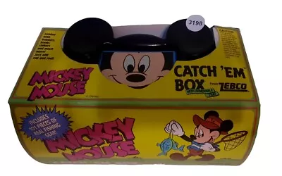 Vintage Disney Mickey Mouse/Zebco Tackle Box .New In Box With Tray  Accessories  • $28