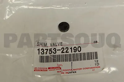 1375322190 Genuine Toyota SHIM VALVE ADJUSTING 13753-22190 • $5.50