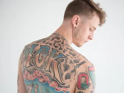 V8293 Machine Gun Kelly Amazing Tattoo Portrait Hot Rapper WALL POSTER PRINT CA • $19.83