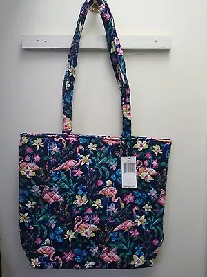 Vera Bradley Iconic Tote In Flamingo Garden  • $65