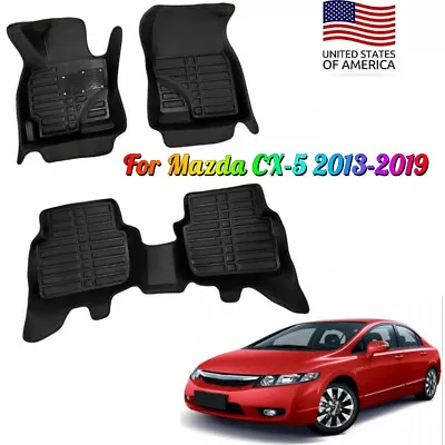 Front Rear Floor Liner Pads Dirt Resistant Mats XPE For Mazda CX-5 2013-2019 • $41.56