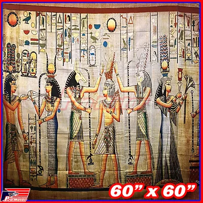 Wall Hanging Tapestry Decor Egyptian Pharaoh Mummy Meditation Bohemian Poster • $8.80