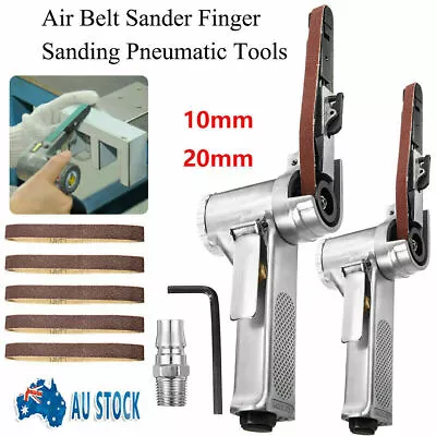 AU 20mm/10mm Air Belt Sander Finger Sander Detail Sander Pneumatic Tool Polisher • $41.79