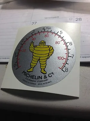 Michelin Air Compressor Guage Face Decal For Restoration • $19.90