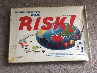 Vintage Retro - Board Game Waddingtons - Game Of Risk World Strategy • £9.95