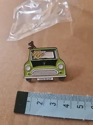 Mr Bean With His Teddy In His Mini Car  Enamel & Metal Lapel Pin Badge New  • £5.95