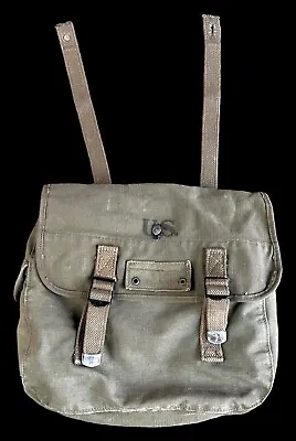 US Military WW2- 1945  Green Canvas MUSETTE / FIELD BAG   Kelsey   Atlantic Prod • $38.25