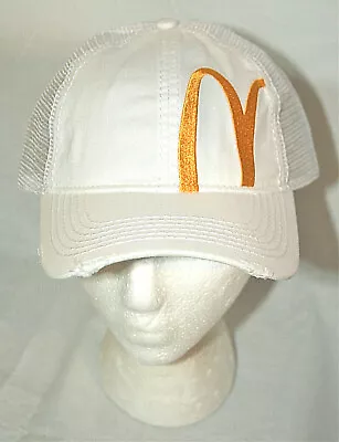 McDonalds Fast Food Restaurant Mesh Half Arch Baseball Cap Hat New OSFM Snap  • $16.99