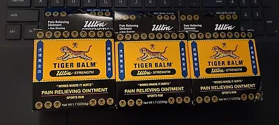  3 Pack   Tiger Balm Ultra Strength Pain Relieving Ointment 50 Gm - 1.7 Oz • $29