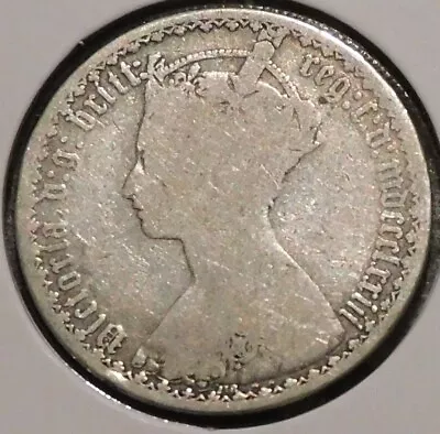 British Silver Florin - 1873 Die #218 - Queen Victoria  • $22