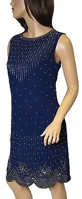 New Women 1920's Gatsby Flapper Charlston Vintag Dress From Size 8 To PLUS SIZES • £19.99