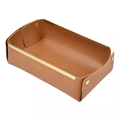 Desk Organizer Nordic Style Multi-function Detachable Faux Leather Storage Tray • $18.57