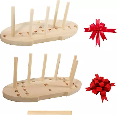 Bow Maker For Ribbon Holiday WreathsWooden Wreath Bow Maker Tool Gift Bows Do • $11.63