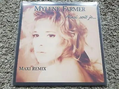 12  LP Disco Vinyl Mylene Farmer - Ainsi Soit Je REMIX STILL SEALED! • $93.99