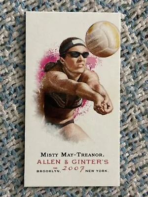 2007 TOPPS ALLEN & GINTER’S MISTY MAY-TREANOR MINI CARD No. 336 Beach Volleyball • $7.50