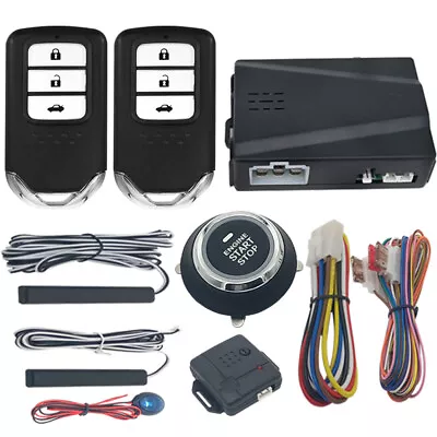 Keyless Entry Car Engine Start Alarm Security System Push Button Remote Control • $96.03
