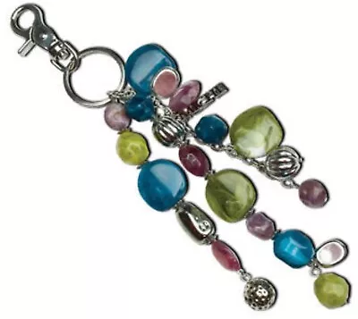 Miche Purse Charm Juniper  Silver Blue Green NIP Key Chain Charmer • $8