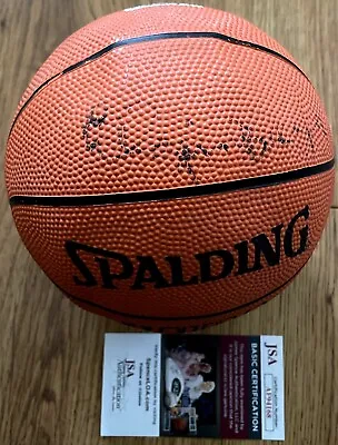 Elgin Baylor Willis Reed Auto Autograph Signed Spalding NBA Mini Basketball JSA • $89.99