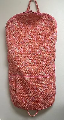 Large Vera Bradley Garment Travel Bag Retired Orange Pink Sherbet Paisley • $39.96