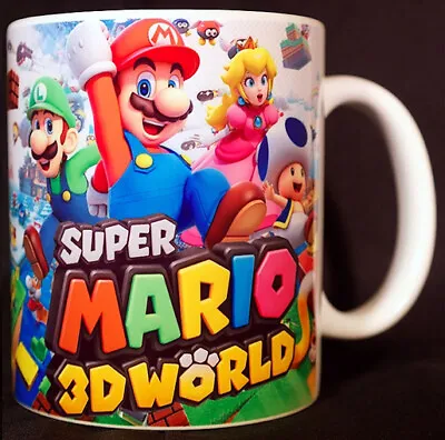 Super Mario 3d World - Coffee MUG / CUP - Art - WiiU Wii U - Odyssey - Paper • £11.99