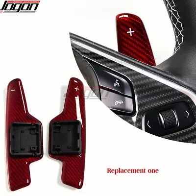 Red Carbon Paddle Shifter Replace For C8 Corvette Stingray Z06 Z51 Coupe HTC 20+ • $142