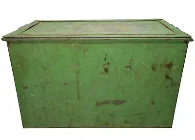 Early 20th C American Vint Insulated Milk/ice Box W/lid Orig Mint Chlk Grn Pnt  • $187.50