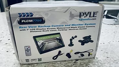 Pyle PLCM7700 7  LCD Monitor And Waterproof Car Night Vision Backup Camera Kit • $55