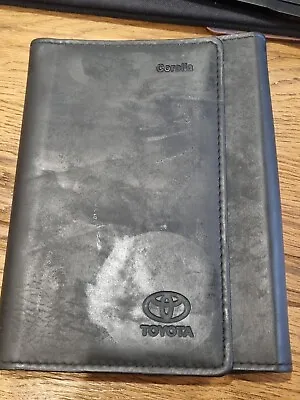 Used Genuine Toyota Corolla Document Owner Manual Handbook Wallet Folder. • £8.99