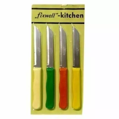 FIXWELL Stainless Steel Kitchen Knifes  Set Multi-purpose Uses Pack 4 • $15.81