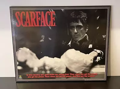 Scarface Al Pacino Mafia Gangster Mob Movie Painting Framed Wall Art Home Decor • $33.96