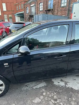 Vauxhall Corsa D Door Front 5 Door Passengers Nearside Carbon Black Z22C 06-14 • $149.19