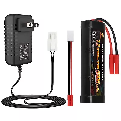 Melasta 7.2V 9.6V 8.4V RC Car Battery Charger + 7.2V 5000mAh NiMH RC Battery ... • $94.29