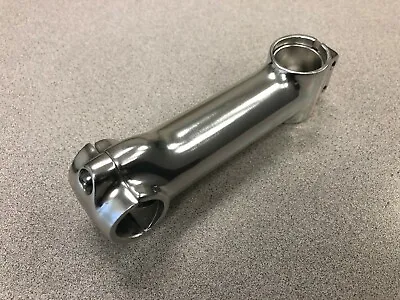 New Unbranded Bicycle Ahead Stem 1  25.4x120mm 6 Deg W/Shim Shiny Silver • $15.95