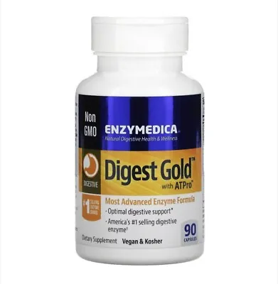 Enzymedica Digest Gold With ATPro ~ 90 Capsules {Exp:03/2025+} • $23