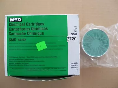 MSA 464033 Comfo Chemical Cartridges GMD AM/MA - Box Of 10 Each • $94.88