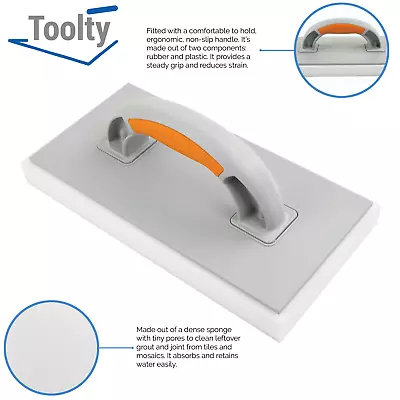 £6.99 • Buy Plastering Rendering Sponge Float 280x140x25mm Dense Sponge Trowel Tile Grout