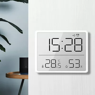 £11.99 • Buy Magnetic Large Screen LCD Digital Alarm Clock Thermometer Meter Humidity Monitor