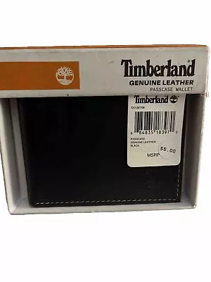 Timberland Men's Bifold Wallet Genuine Leather Flip ID Billfold Holder Passcase • $5.26