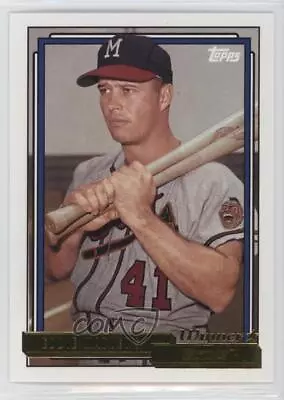 2017 Topps Archives 1992 Gold Winner Subset Parallels Eddie Mathews #262 HOF • $7.07