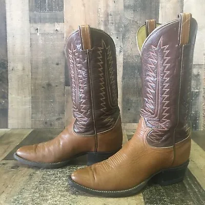 Tony Lama Vintage Gold Label Cowboy Boots Mens 10.5 AA • $79.95