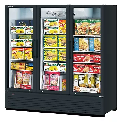 Turbo Air TGF-72SDH-N 78  Three Glass Door Freezer Merchandiser White Or Bla... • $15658.24