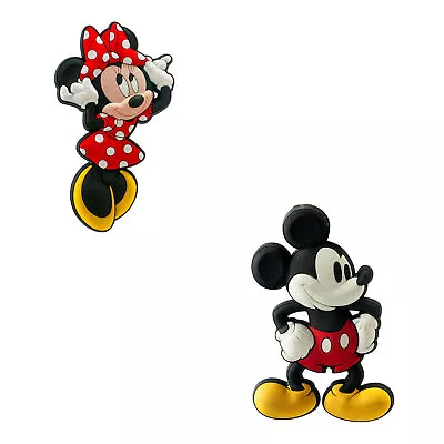 Bundle 2 Items: Mickey Mouse And Minnie Mouse Soft Touch PVC Magnets • $11.94