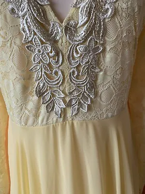 Unbranded Maxi Bridesmaids/prom /Cruises/ Dress With Lace Sleeves Size 14 BNWT • £49.99